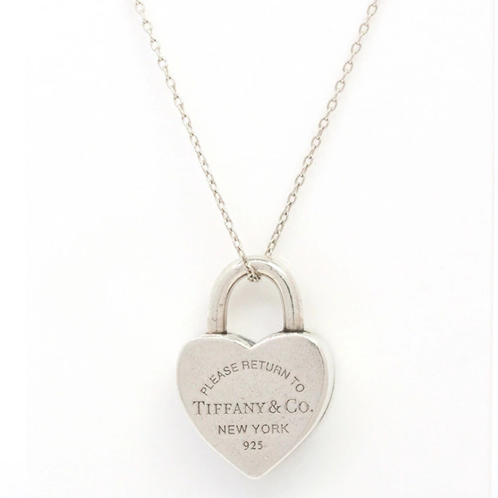Tiffany Co to Heart Lock Silver Pendant